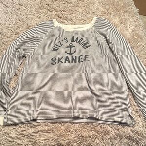 Blue 84 black and White Knit Top